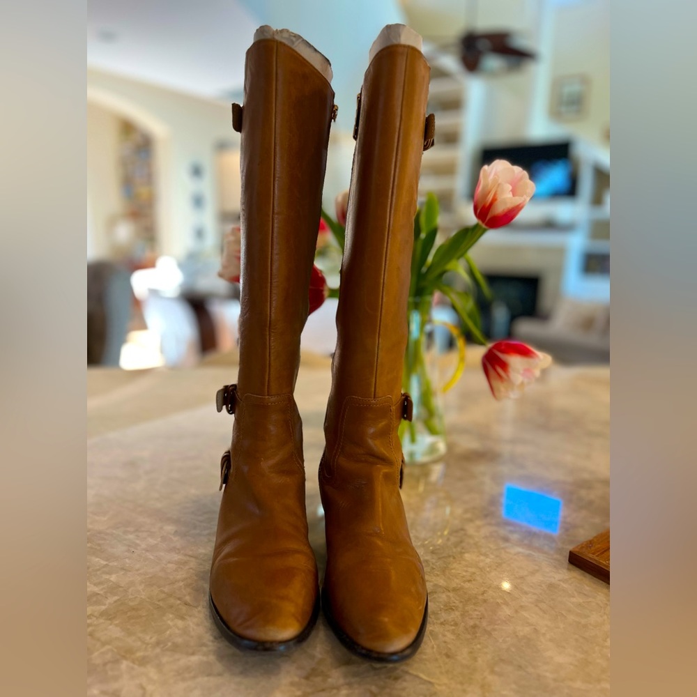Michael Kors Saddle Brown High Riding Boots size 7